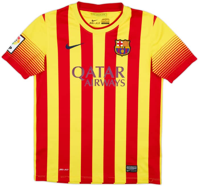 2013-15 Barcelona Away Shirt - 6/10 - (L.Boys)