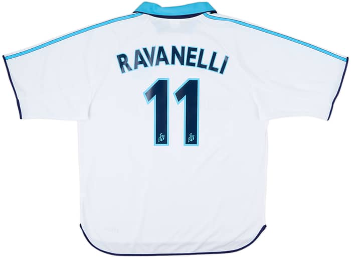 1999-00 Olympique Marseille Home Shirt Ravanelli #11 - 9/10 - (XL)