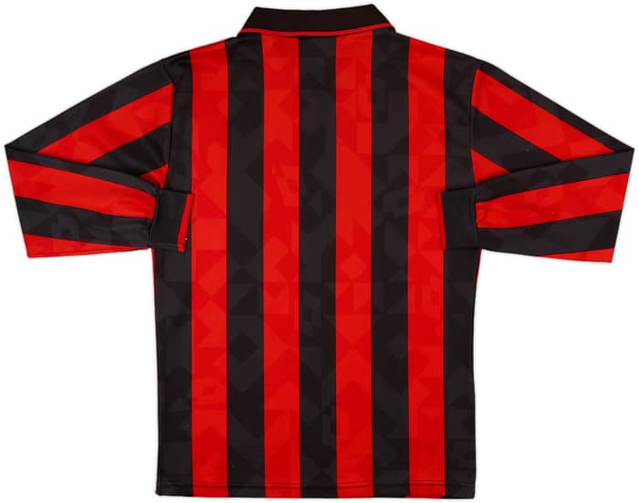 1995-96 AC Milan Home L/S Shirt - 8/10 - (S)