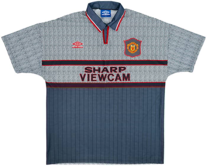 1995-96 Manchester United Away Shirt Cantona #7 - 9/10 - (XL)