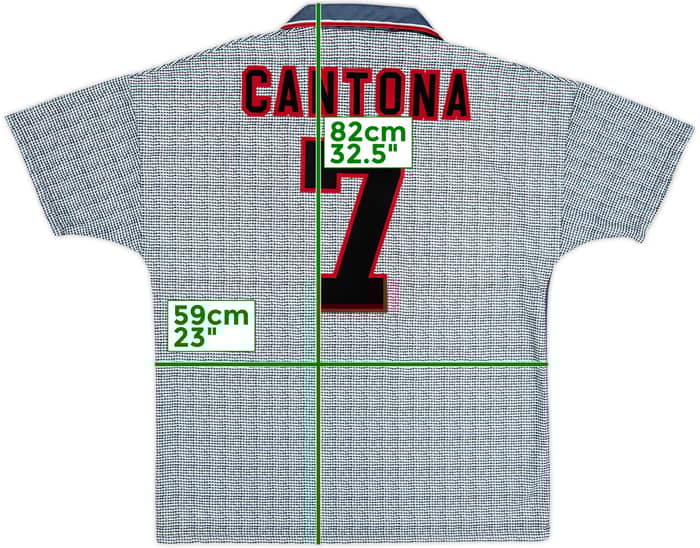 1995-96 Manchester United Away Shirt Cantona #7 - 9/10 - (XL)