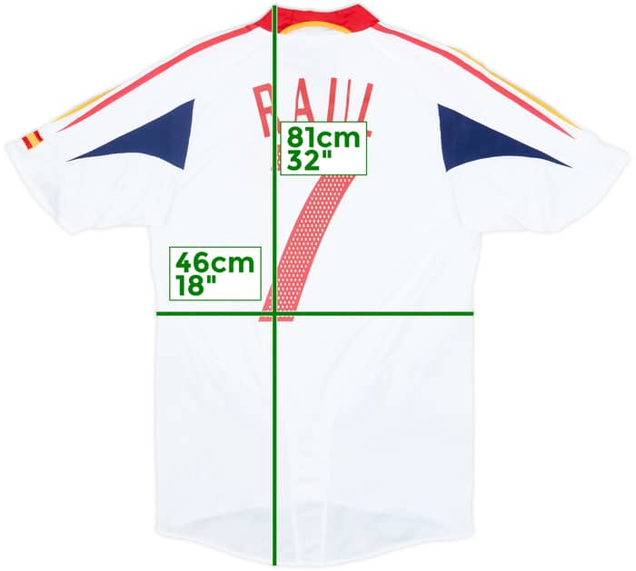 2004-06 Spain Away Shirt Raul #7 - 7/10 - (S)