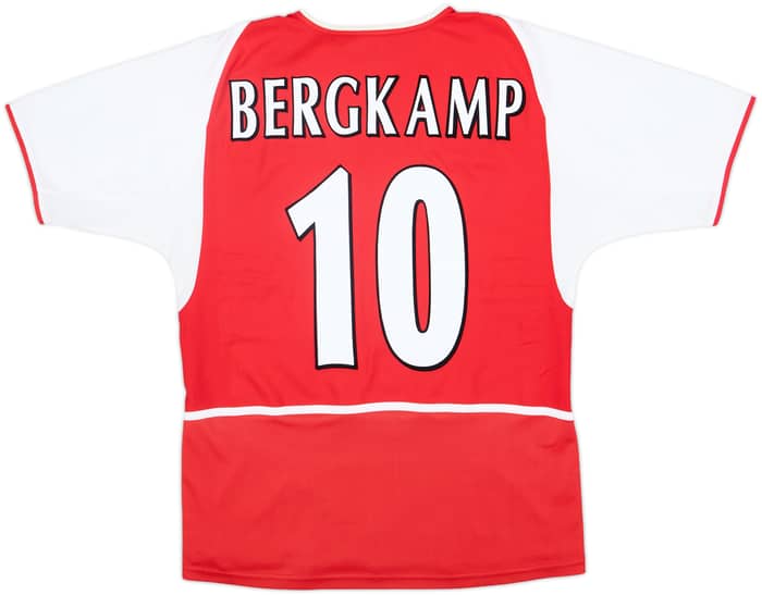 2002-04 Arsenal Home Shirt Bergkamp #10 - 8/10 - (L)