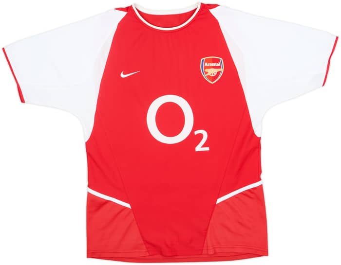 2002-04 Arsenal Home Shirt Bergkamp #10 - 8/10 - (L)