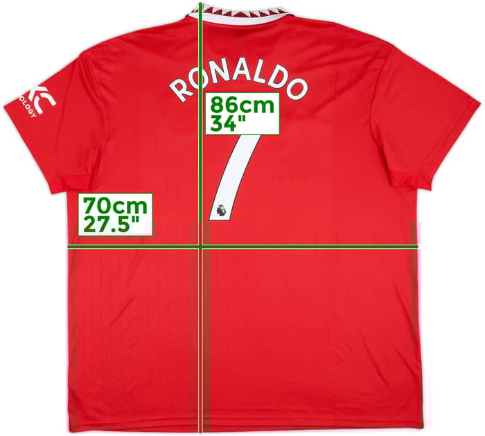 2022-23 Manchester United Home Shirt Ronaldo #7 - 10/10 - (3XL)