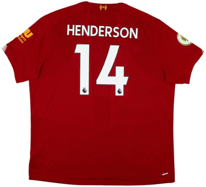 2019-20 Liverpool Home Shirt Henderson #14 - 8/10 - (XXL)