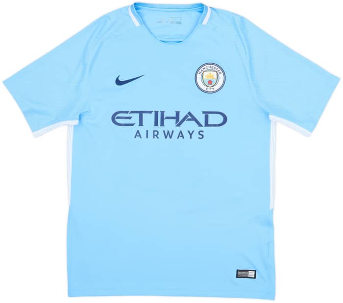 2017-18 Manchester City Home Shirt Kun Aguero #10 - 6/10 - (M)