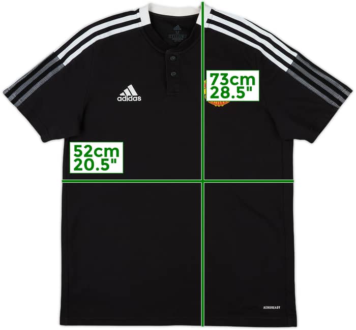 2021-22 Manchester United adidas Polo Shirt - 6/10 - (M)