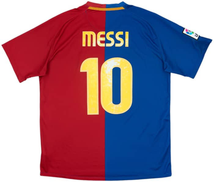 2008-09 Barcelona Home Shirt Messi #10 - 5/10 - (L)