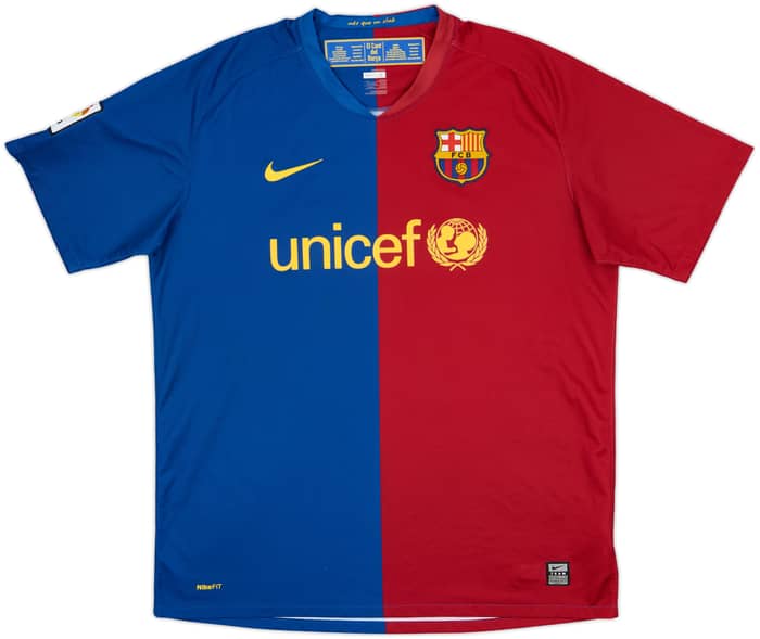 2008-09 Barcelona Home Shirt Messi #10 - 5/10 - (L)