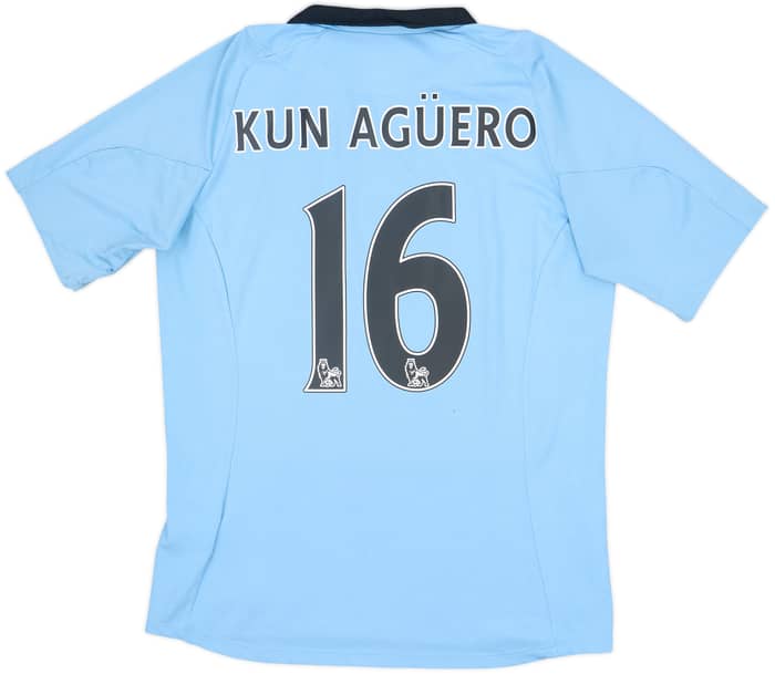 2012-13 Manchester City Home Shirt Kun Aguero #16 - 6/10 - (M)