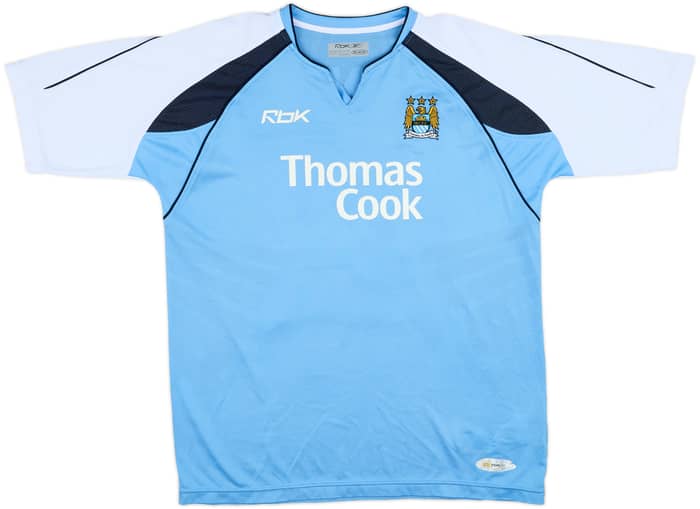 2006-07 Manchester City Home Shirt Dunne #22 - 8/10 - (L)