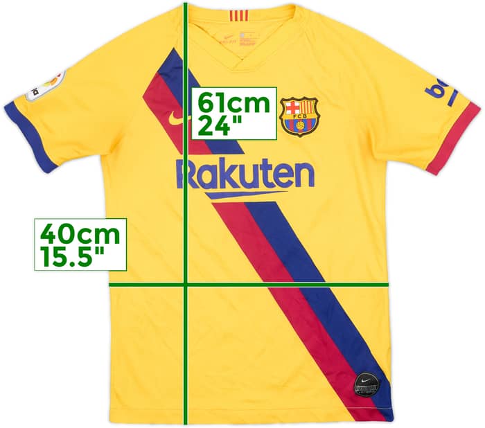2019-20 Barcelona Away Shirt - 6/10 - (L.Boys)
