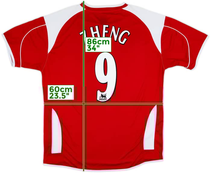 2006-08 Charlton Home Shirt Zheng #9 - 8/10 - (XL)