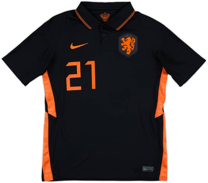 2020-22 Netherlands Away Shirt F.De Jong #21 - 8/10 - (XL.Boys)