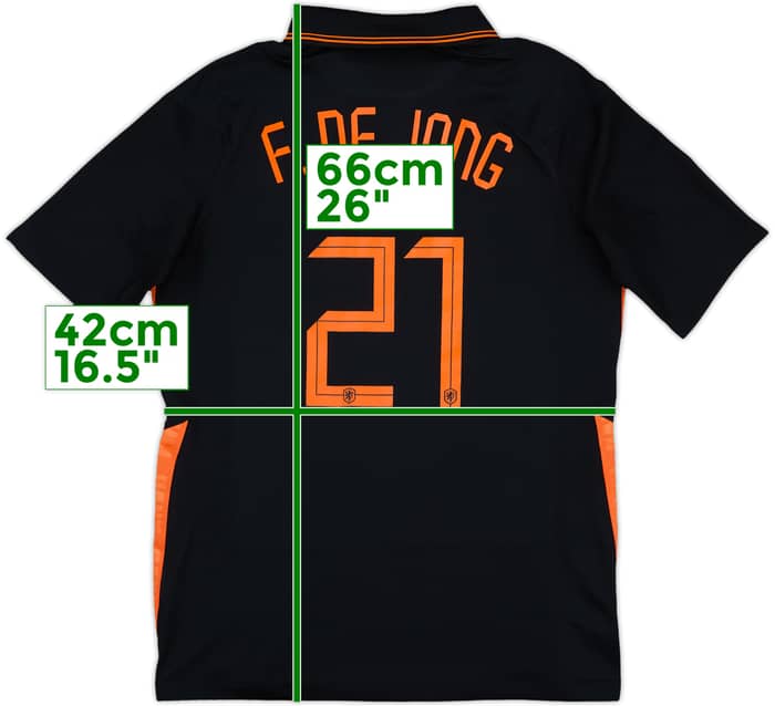 2020-22 Netherlands Away Shirt F.De Jong #21 - 8/10 - (XL.Boys)