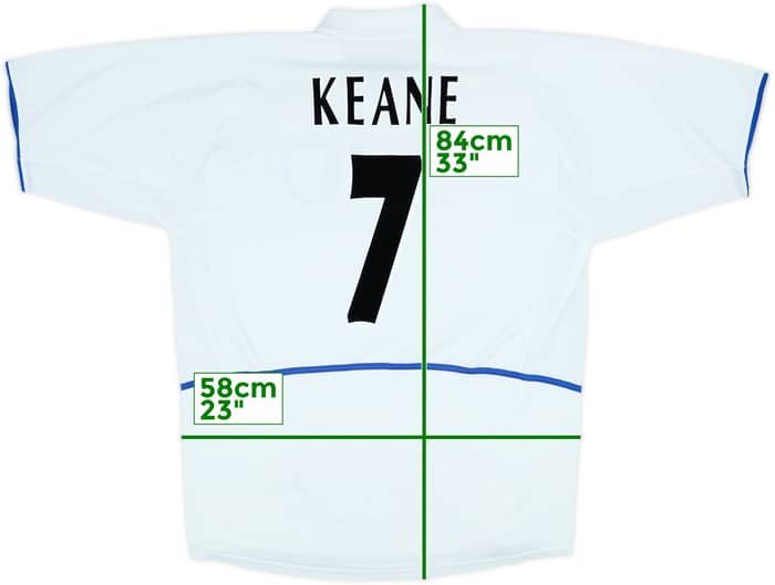 2002-03 Leeds United Home Shirt Keane #7 - 8/10 - (XL)