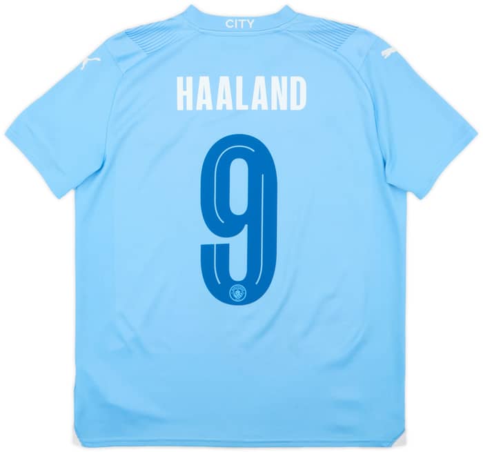 2023-24 Manchester City Home Shirt Haaland #9 - 8/10 - (XL.Boys)