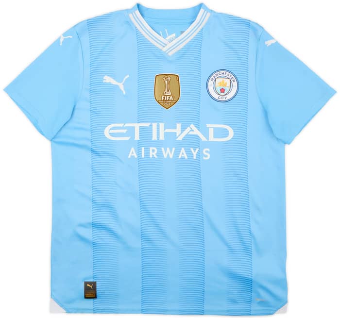 2023-24 Manchester City Home Shirt Haaland #9 - 8/10 - (XL.Boys)