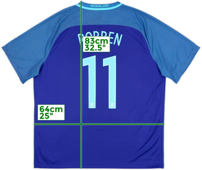 2016 Netherlands Away Shirt Robben #11 - 8/10 - (XXL)