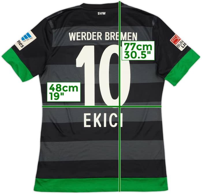 2012-13 Werder Bremen Match Issue Away Shirt Ekici #10