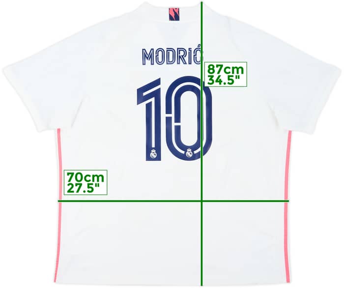 2020-21 Real Madrid Home Shirt Modric #10 - 7/10 - (3XL)