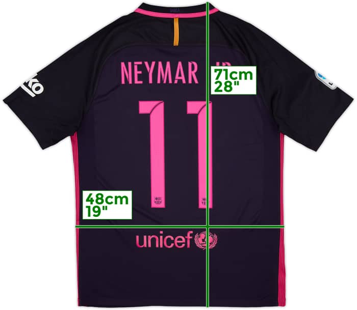 2016-17 Barcelona Away Shirt Neymar Jr #11 - 9/10 - (M)