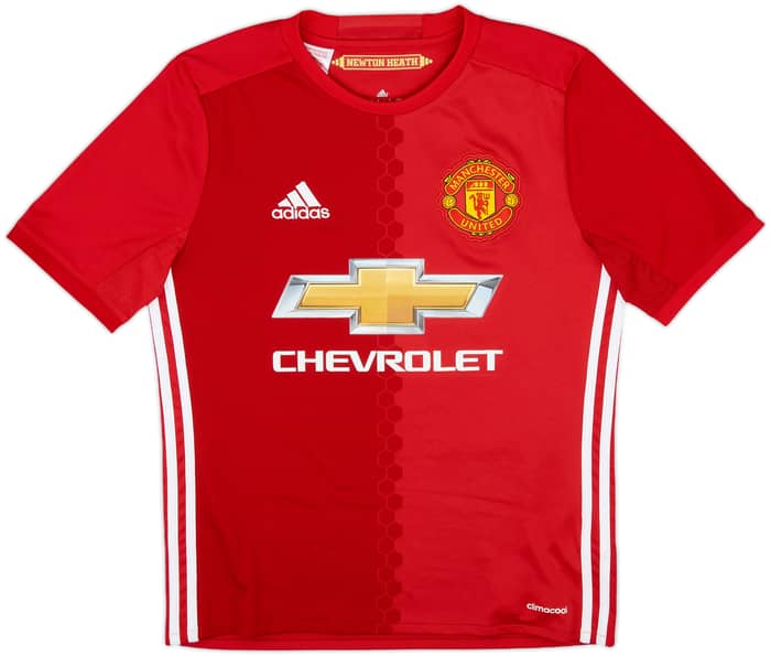 2016-17 Manchester United Home Shirt Ibrahimovic #9 - 8/10 - (L.Boys)