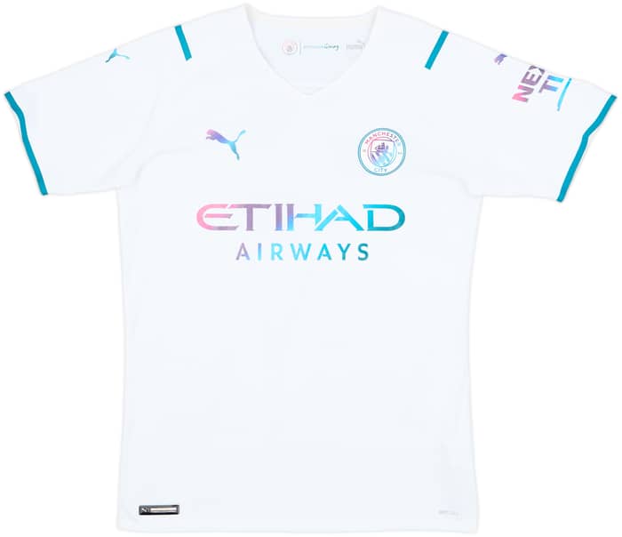 2021-22 Manchester City Authentic Away Shirt Foden #47 - 9/10 - (XL)
