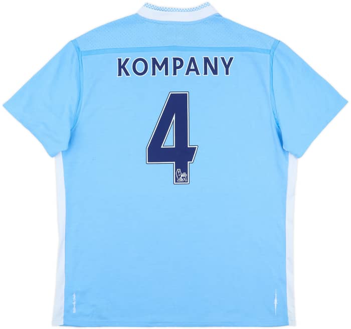 2011-12 Manchester City Home Shirt Kompany #4 - 7/10 - (XL)