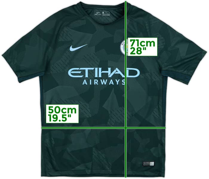 2017-18 Manchester City Away Shirt Kun Aguero #10 - 10/10 - (M)