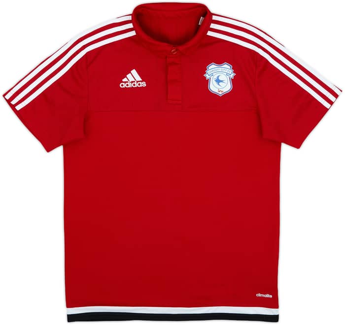 2015-16 Cardiff adidas Polo Shirt - 9/10 - (S)