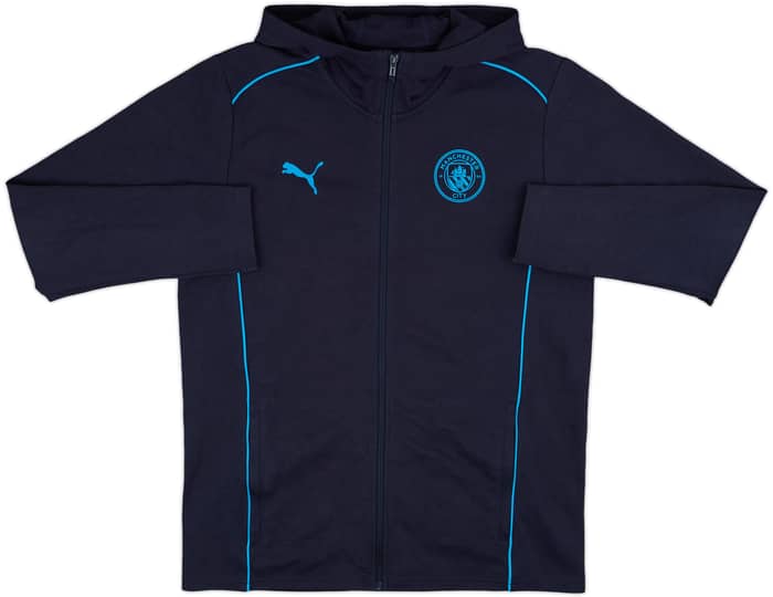 2024-25 Manchester City Puma Hooded Zip Top - 8/10 - (L)