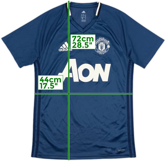 2016-17 Manchester United adizero Training Shirt - 8/10 - (S)