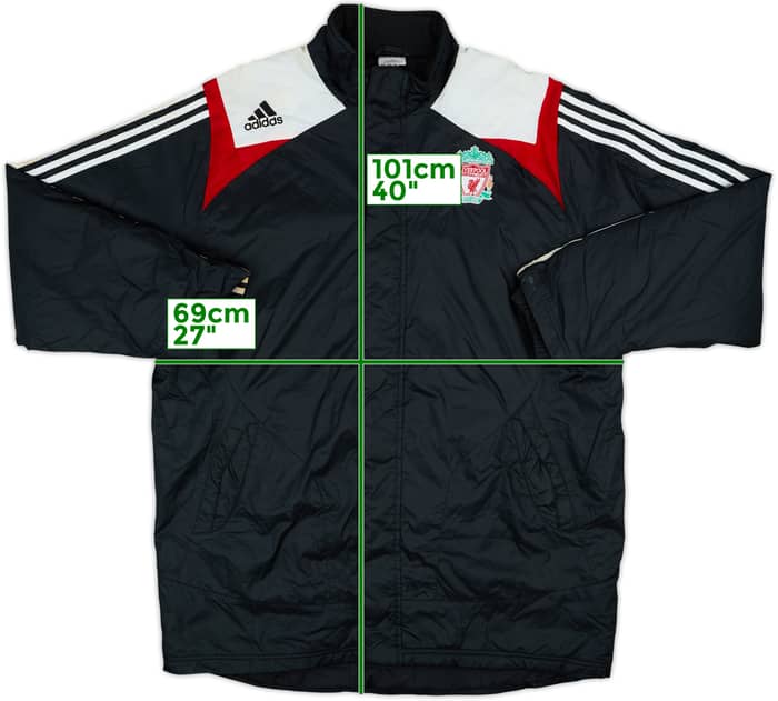 2007-08 Liverpool adidas Padded Bench Coat - 7/10 - (XL)