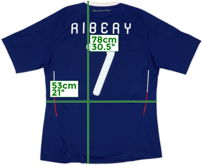 2009-10 France Home Shirt Ribery #7 - 6/10 - (L)