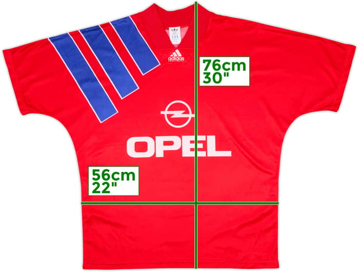 1991-93 Bayern Munich Home Shirt - 8/10 - (XL)