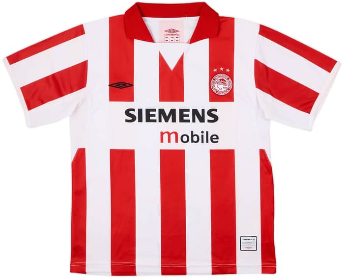 2004-05 Olympiakos Home Shirt - 6/10 - (XL.Boys)