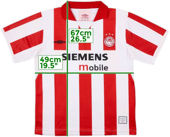 2004-05 Olympiakos Home Shirt - 6/10 - (XL.Boys)