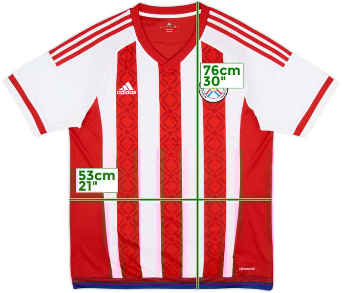 2015 Paraguay Copa America Home Shirt - 8/10 - (L)