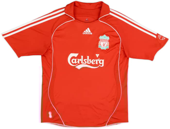 2006-08 Liverpool Home Shirt Alonso #14 - 7/10 - (XL.Boys)