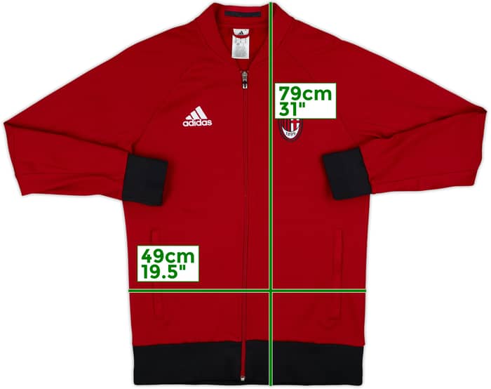 2016-17 AC Milan adidas Track Jacket - 6/10 - (M)
