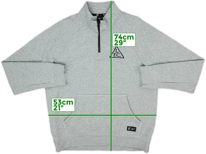 2020-21 Liverpool Nike 1/4 Zip Training Top - 8/10 - (L)