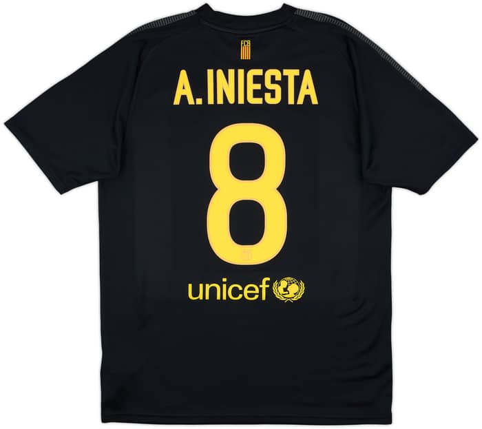2011-12 Barcelona Basic Away Shirt A.Iniesta #8 - 9/10 - (M)