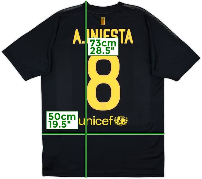 2011-12 Barcelona Basic Away Shirt A.Iniesta #8 - 9/10 - (M)