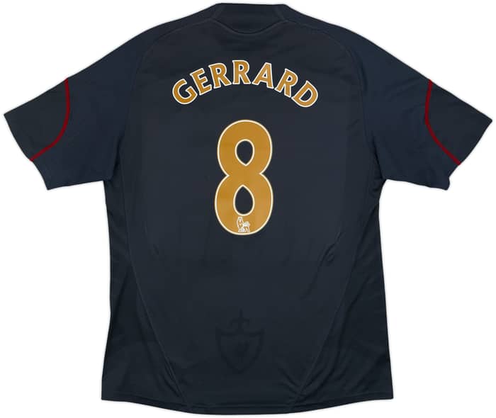 2009-10 Liverpool Away Shirt Gerrard #8 - 7/10 - (L)