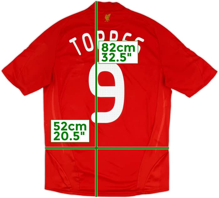 2008-10 Liverpool Home Shirt Torres #9 - 6/10 - (M)