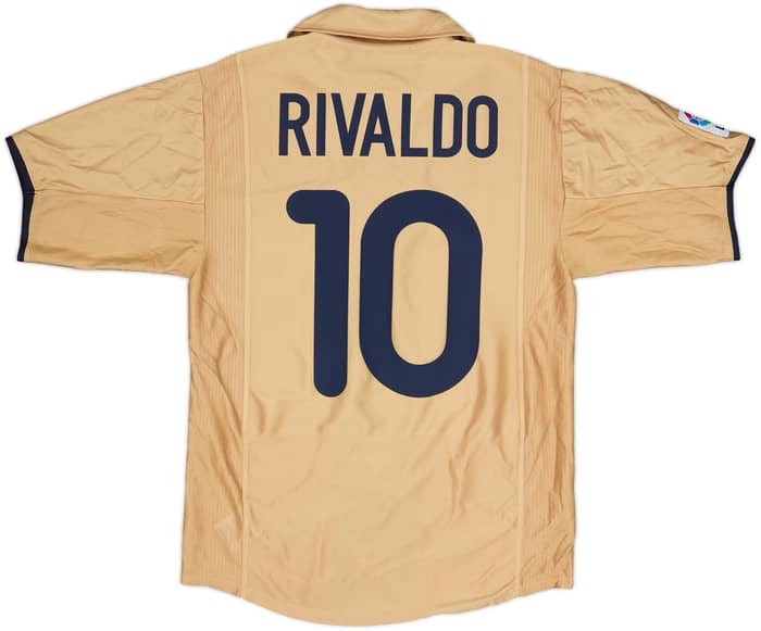 2001-03 Barcelona Away Shirt Rivaldo #10 - 8/10 - (S)