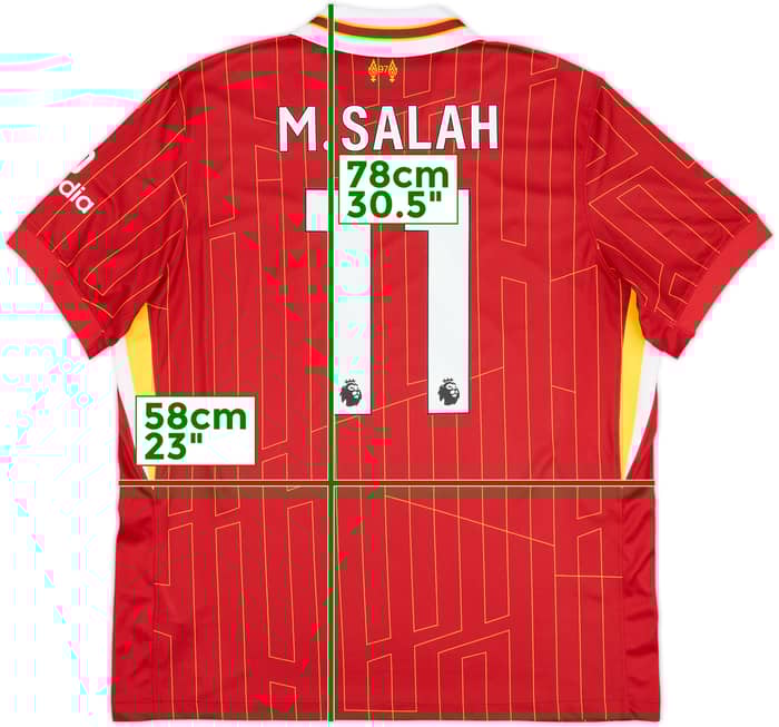 Camiseta de local del Liverpool 2024-25 M.Salah #11 - 8/10 - (XL)
