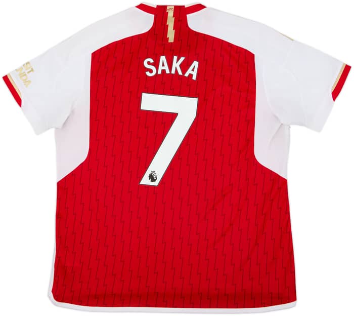 2023-24 Arsenal Home Shirt Saka #7 - 8/10 - (XL)